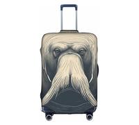 DUWAA Walrus01 - Funda para equipaje de viaje, impermeable, a prueba de polvo, protector elástico para equipaje, Blanco, XL