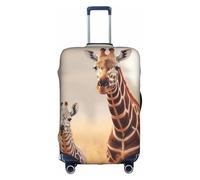 DUWAA Zebra And Giraffe2 - Funda para equipaje de viaje, impermeable, a prueba de polvo, protector elástico para equipaje, Blanco, M