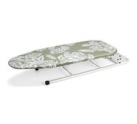 Duwee Tabla de Planchar de Mesa con Soporte de Plancha, pequeña Tabla de Planchar Resistente al Calor con Almohadilla de Fieltro Gruesa, diseño Compacto y Ligero, Hojas Blancas, 32 x 82 cm