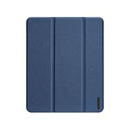 Dux Ducis Domo Series - Funda de Piel sintética con Soporte Triple y Soporte para lápices para Apple iPad Pro 11-2024, Color Azul