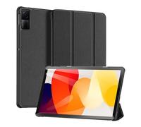 DUX DUCIS [Domo] Series - Funda diseñada para Xiaomi Redmi Pad SE 11, Funda Protectora de Piel sintética con Soporte para lápices y Apagado y Encendido automático, Color Negro