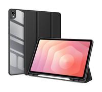 DUX DUCIS funda a prueba de golpes para Samsung Galaxy Tab S11 tableta triple de 11 pulgadas funda protectora transparente de cuerpo completo apagado/encendido automático Rosa Tab S11