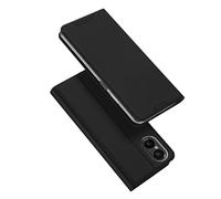 DUX DUCIS Funda de Piel sintética con Ranura para Tarjetas, diseñada para Sony Xperia 10 Vi, Color Negro
