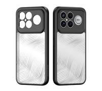 DUX DUCIS-funda de teléfono antigolpes para Xiaomi Redmi K90 Pro Max K80 K70 Ultra TPU + cubierta trasera transparente de líneas acrílicas Negro