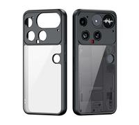 DUX DUCIS Airbag Funda de teléfono anticaída para nada CMF Phone 2Pro Phone3/2a Plus/3a Pro, TPU + cubierta acrílica transparente a prueba de golpes Negro