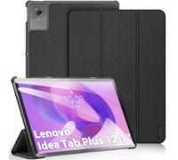 DUX DUCIS Funda para Lenovo Idea Tab Plus 12,1 Pulgadas 2025, Carcasa Folio Ligera para Tableta con Cubierta de PC y Función de Soporte Plegable, Negro