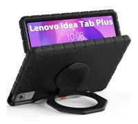 DUX DUCIS Funda para Lenovo Idea Tab Plus 12,1 Pulgadas 2025, Carcasa Protectora Fina de EVA para Adultos con Soporte de Anillo Giratorio 360° y Asa, Antigolpes, Sin Esquinas Gruesas, Negro