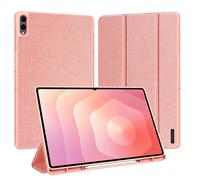 Dux Ducis Funda para Samsung Galaxy Tab S12 Plus Domo Tri-Fold Antigolpes, Rosa