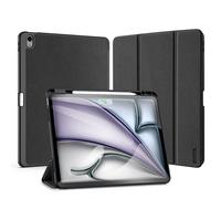DUX DUCIS Funda para tableta con soporte triple para iPad Pro 11 iPad Air 13 Mini 6/7 iPad10/11 2025 con soporte para lápiz óptico y apagado automático Negro iPad Pro 13 2025
