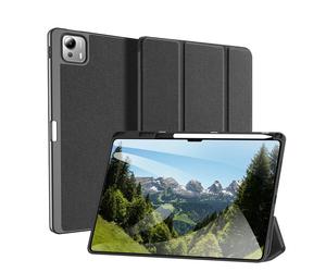 DUX DUCIS Funda para tableta con soporte triple para Xiaomi Pad 6S Pro 12,4, Pad 7 Ultra de 14 pulgadas con soporte para lápiz óptico y apagado automático Negro Pad 6S Pro 12.4