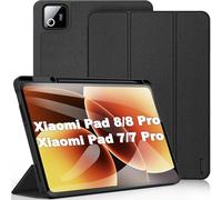 DUX DUCIS Funda para Xiaomi Pad 8/8 Pro, Mi Pad 7/7 Pro (11,2 Pulgadas), con Auto-Sueño/Estela, Carcasa Trasera Slim Soporte Antigolpes Cover Tableta, Negro