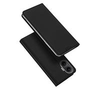 DUX DUCIS Funda tipo billetera con tapa magnética para Xiaomi Redmi Turbo 4 Pro / K80 Pro, funda de teléfono a prueba de golpes con ranura para tarjetas de cuero PU Negro