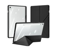 DUX DUCIS Funda transparente para Samsung Tab S10 FE Plus/S9 Ultra/S6 Lite, funda desmontable con cierre a presión, portalápices S, encendido/apagado automático Rosa S10 Lite