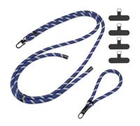 DUX DUCIS Paquete de 2 Cordones Universales para Teléfono, Correa Cruzada Ajustable (1.6m) y Correa de Muñeca (0.33m) con 4 Parches, Accesorios Manos Libres para Viaje y Uso Diario