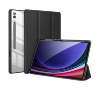 DUX DUCIS para Samsung Tab S10 Ultra S10 Lite S9 FE Plus, funda transparente para tableta triple con soporte para lápiz óptico y encendido automático Negro Tab S9 Ultra-S8Ultra