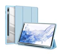 DUX DUCIS Toby Series - Funda diseñada para Samsung Galaxy Tab S8 (X700/X706)/S7 (T870/T875/T876B), con Soporte para lápiz y Encendido automático, Color Azul