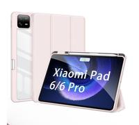 Dux Ducis Toby Series - Funda para Tablet Xiaomi Pad 6/6 Pro, con Soporte para lápices y Encendido automático, Color Rosa