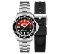 DUXOT Atlantica Deep Dive DX-2066 - Reloj automático de edición limitada para hombre de 44 mm con pulsera de acero inoxidable sólido, Ocre, 44.0, Clásico, minimalist