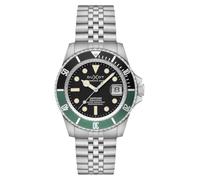 DUXOT Atlantica Diver - Reloj automático para hombre de 42 mm con pulsera de acero inoxidable sólido DX-2057, Negro carbón, Atlantica Diver Automatic