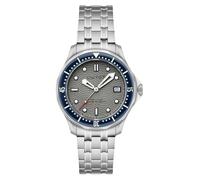 DUXOT Henri Diver - Reloj automático para hombre de 41 mm con pulsera de acero inoxidable sólido DX-2060, Gris cenizo, Automático