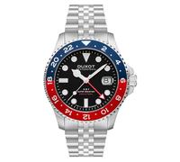 DUXOT Reloj Atlantica GMT de 43 mm para hombre con pulsera de acero inoxidable sólido DX-2034, Clásico, pulsera