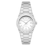 DUXOT Reloj automático Alicante Rainbow de 38 mm para hombre con pulsera de acero inoxidable sólido DX-2075, White Gleam