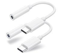 Duyasurs Paquete de 2 adaptadores USB C a Conector de Auriculares de 3,5 mm, Cable USB C a Auxiliar de Audio Compatible con iPhone 16/15 Pro/15 Pro MAX, iPad Pro, MacBook, Samsung S21-24, Pixel 7/6/5