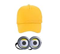 DUYAZHENLAODA 2PCS disfraz Gafas amarillo para cosplay amarillo disfraz cosplay para adultos y niños disfraces de Halloween accesorios de disfra/z para fiesta de cospla/y para Halloween carnaval