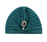 Duyeuau Cómodo sombrero turbante de moda étnico que cubre la cabeza, tocado de fiesta temática para festivales y fiestas temáticas
