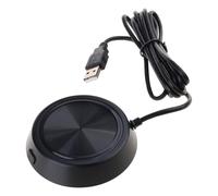 Duyeuau Micrófono de condensador omnidireccional USB de chat de voz para reuniones de negocios, conferencias, computadora, computadora portátil