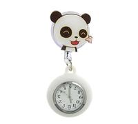 Duyeuau Reloj de bolsillo retráctil para enfermera, fundas de silicona, reloj profesional médico para médicos, Enfermera, 4*9.6cm