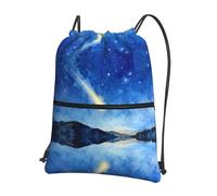 DUYKIMQW Bolsa de gimnasio con cordón y estampado de graffiti de pared, elegante bolsa de deporte unisex, bolsa de yoga y bolsa de viaje con cordón, Meteor, Talla única