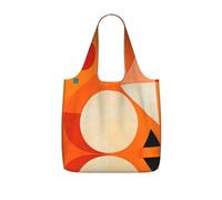 DUYKIMQW Bolsas de comestibles portátiles con estampado de mezcla roja y negra, bolsas plegables reutilizables para comestibles, compras, viajes, viajes, Geometría multicolor, Talla única