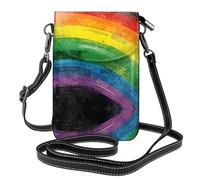 DUYKIMQW Bolso cruzado para teléfono con estampado de graffiti arcoíris, bolso cruzado con correa cruzada para uso diario y viajes, Graffiti Rainbow, Talla única