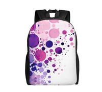 DUYKIMQW Mochila de viaje elegante con estampado de estrellas fluorescentes, bonita mochila para laptop con diseño impreso frontal completo, Parches multicolores, Talla única