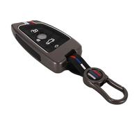 DUZEPA Compatible con funda de llave BMW de aleación de zinc de 4 botones para F30 F11 X3 F25 Serie 1 E39 X4 G20 X5 G05 F40 X6 F44 216 X1 G30 320i M Estuche para llavero con cadena