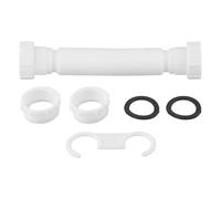 DUZEPA Conector Flexible de tubería de residuos de 40 mm, Ajuste de compresión Universal para tubería de residuos, Junta de Drenaje de fontanería para Fregadero, Cocina, baño
