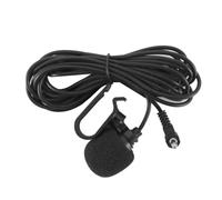 DUZEPA Micrófono de coche de 3,5 mm con voz HD para unidad principal de vehículo, radio estéreo externa con Bluetooth, 3 m