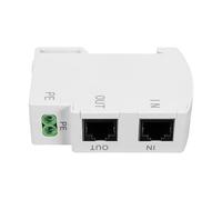 DUZEPA Protector contra sobretensiones Ethernet Gigabit PoE para carril DIN RJ45, protector contra sobretensiones de red LAN CAT5 CAT6, pararrayos de 36 mm, montaje en carril DIN