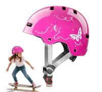 DUZSKJ Casco Ajustable para niños y niñas, bebés y Adolescentes, Casco Protector para monopatín, Bicicleta, Patinete, Patines en línea y Ciclismo (Rosa Rojo, M)