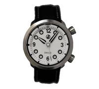 Duzu Watches DW-D3 ANTARCTICA Acero Automático Negro Blanco Cuero Zafiro Reloj Hombre, Color blanco., Correa