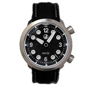 Duzu Watches DW-D3 Oceania Acero Automático Negro Cuero Zafiro Reloj Hombre, Color blanco., [MAREALES]