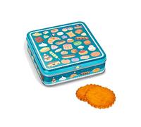 DV France | Lata Metálica de Temas Dulces | Galletas De Mantequilla Pura Fior di Sale - 150 Gr | Galletas de mantequilla saladas | Galletas Fior di Sale