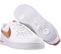 DV3505-100 Nike Air Force 1 07 Jumbo Swoosh - Blanco Rojo Zapatillas Hombre