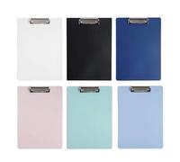 Dvagoent 6 portapapeles con pinza a4, clips, carpeta A4, plástico, Adecuado para escuelas, laboratorios, oficinas, hogares, hospitales, salas de reuniones, almacenes (6 de color)
