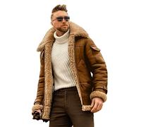 Dvbfufv Chaquetas Cortavientos Para Hombre, Abrigo A La Moda De Invierno, Chaquetas De Bombardero De Lana Gruesa Cálida, Prendas De Vestir Informales De Manga Larga Para Hombre