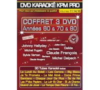 DVD Karaoké KPM Pro - Coffret 3 DVD : Années 60 & 70 & 80 [Francia]