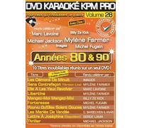 DVD Karaoké KPM Pro - Vol. 28 : Années 80 & 90 [Francia]