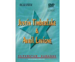 DVD KARAOKE SUPERSTAR JUSTIN TIMBERLAKE & AVRIL LAVIGNE