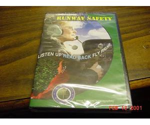 DVD of RUNWAY SAFETY Listen Up, Read Back, Fly Right, By The FAA, Federal Aviation Administration.